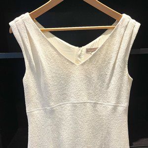 White wool-textured dress, Banana Republic